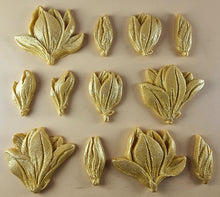 12 x Edible 3D 50mm Tulip Lilly flowers Set, icing toppers, cake cupcakes decorations T076