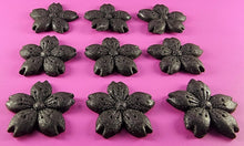 9 x Edible 3D 40mm Cherry Blossoms icing toppers, cake cupcakes decorations T051