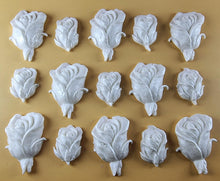 15 x Edible 3D 30mm Rose Bud Set, icing toppers, cake cupcakes decorations T074