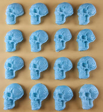 16 x Edible 3D 25mm Skulls, Halloween, icing toppers, cake cupcakes decorations T093