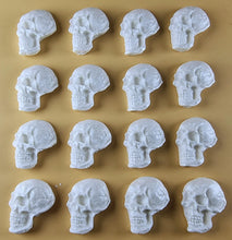 16 x Edible 3D 25mm Skulls, Halloween, icing toppers, cake cupcakes decorations T093