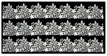 3 x Simply Heaven Edible Pre-Made Ready to Use Edible Cake Lace made from mat 72