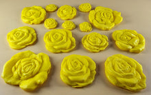 15 x Edible 3D Mixed Roses flowers Set, icing toppers, cake cupcakes decorations T077