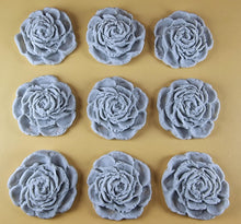 9 x Edible 3D 40mm Rose Flowers icing toppers, cake cupcakes T130