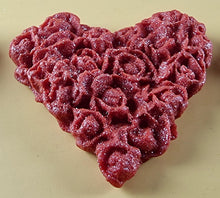 8 x Edible 3D 45mm Heart Clusters, icing toppers, cake cupcakes decorations T094