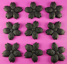 9 x Edible 3D 30mm Cherry Blossoms icing toppers, cake cupcakes decorations T053