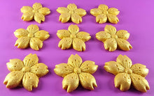 9 x Edible 3D 40mm Cherry Blossoms icing toppers, cake cupcakes decorations T051