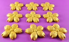 9 x Edible 3D 50mm Cherry Blossoms icing toppers, cake cupcakes decorations T052