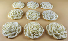 9 x Edible 3D 40mm Rose Flowers icing toppers, cake cupcakes T130
