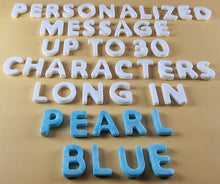 Up to 30 Edible 3D 20mm Personalized Letters, Text, icing toppers, cake cupcakes decorations T085