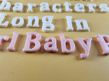 25 x Edible 3D Personalized Cumbria Font Text, icing toppers, cake cupcakes decorations T082