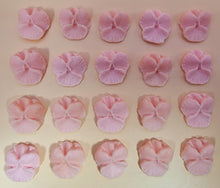 20 x Edible 3D 30mm violets violet flowers icing toppers, cake cupcakes decorations T003