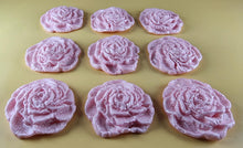 9 x Edible 3D 40mm Rose Flowers icing toppers, cake cupcakes T130
