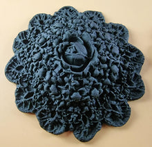 4 x Edible 3D 60mm Circle Rose Cluster flowers icing toppers, cake cupcakes decorations T107
