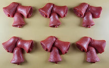 6 x Edible 3D 55mm Jingle Bells, Christmas icing toppers, cake cupcakes decorations T095