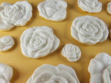 15 x Edible 3D Mixed Roses flowers Set, icing toppers, cake cupcakes decorations T077