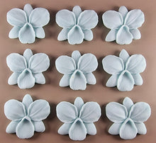 9 x Edible 3D 48mm Orchid, Orchids, flowers, flower, icing toppers, cake cupcakes decorations T038