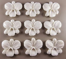 9 x Edible 3D 48mm Orchid, Orchids, flowers, flower, icing toppers, cake cupcakes decorations T038