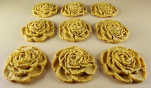 9 x Edible 3D 40mm Rose Flowers icing toppers, cake cupcakes T130