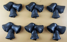 6 x Edible 3D 55mm Jingle Bells, Christmas icing toppers, cake cupcakes decorations T095