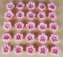 30 x Edible 3D 17mm flower flowers icing toppers, cake cupcakes decorations T006