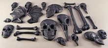 20 x Edible 3D 50mm Skull and Bones set icing toppers, cake cupcakes decorations T057