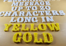 20 x Edible 3D 25mm Personalized Letters, Text, icing toppers, cake cupcakes decorations T084