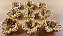 9 x Edible 3D 38mm Hibiscus flower flowers, icing toppers, cake cupcakes decorations T035