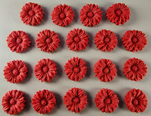 20 x Edible 3D 20mm flower flowers icing toppers, cake cupcakes decorations T021