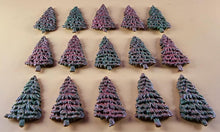 15 x Edible 3D 40mm Small Christmas Trees icing toppers, cake cupcakes decorations T049