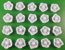 20 x Edible 3D 20mm flower flowers icing toppers, cake cupcakes decorations T032