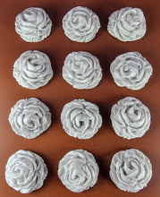 12 x Edible 3D 34mm large roses rose flowers icing toppers, cake cupcakes decorations T011