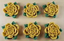 5 x Edible 3D 35mm High Detail Roses icing toppers, cake cupcakes decorations T108