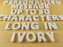 Up to 30 Edible 3D 20mm Personalized Letters, Text, icing toppers, cake cupcakes decorations T085