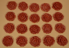 20 x Edible 3D 24mm medium roses flowers icing toppers, cake cupcakes decorations T002
