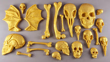 20 x Edible 3D 50mm Skull and Bones set icing toppers, cake cupcakes decorations T057