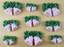 9 x Edible 3D 40mm Jingle Bells icing toppers, cake cupcakes decorations T103