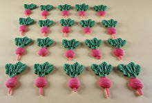 20 x Edible 3D 18mm Mixed Vegetables icing toppers, cake cupcakes decorations T100