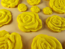 15 x Edible 3D Mixed Roses flowers Set, icing toppers, cake cupcakes decorations T077