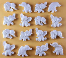 16 x Edible 3D 25mm Elephant Set, icing toppers, cake cupcakes decorations T071