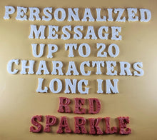 20 x Edible 3D 25mm Personalized Letters, Text, icing toppers, cake cupcakes decorations T084