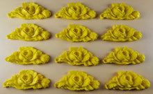 12 x Edible 3D 55mm Rose Bunches, icing toppers, cake cupcakes decorations T080