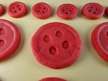 20 x Edible 3D 42mm Button Set, icing toppers, cake cupcakes decorations T079