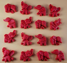 16 x Edible 3D 25mm Elephant Set, icing toppers, cake cupcakes decorations T071