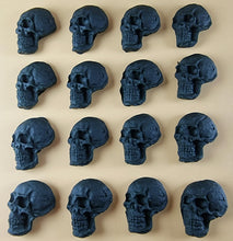 16 x Edible 3D 25mm Skulls, Halloween, icing toppers, cake cupcakes decorations T093