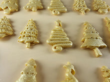 15 x Edible 3D 45mm Christmas Trees, icing toppers, cake cupcakes decorations T088