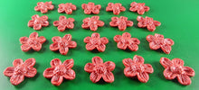 20 x Edible 3D 22mm flower flowers icing toppers, cake cupcakes decorations T026