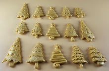 15 x Edible 3D 45mm Christmas Trees, icing toppers, cake cupcakes decorations T088