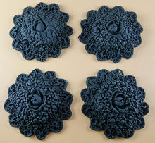 4 x Edible 3D 60mm Circle Rose Cluster flowers icing toppers, cake cupcakes decorations T107