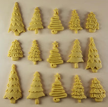 15 x Edible 3D 45mm Christmas Trees, icing toppers, cake cupcakes decorations T088